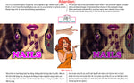 Nails 03 Perforated Mesh One Way Vision See-Through Window Vinyl Salon Sign Horizontal