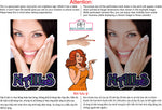 Nails 05 Perforated Mesh One Way Vision See-Through Window Vinyl Salon Sign Vertical
