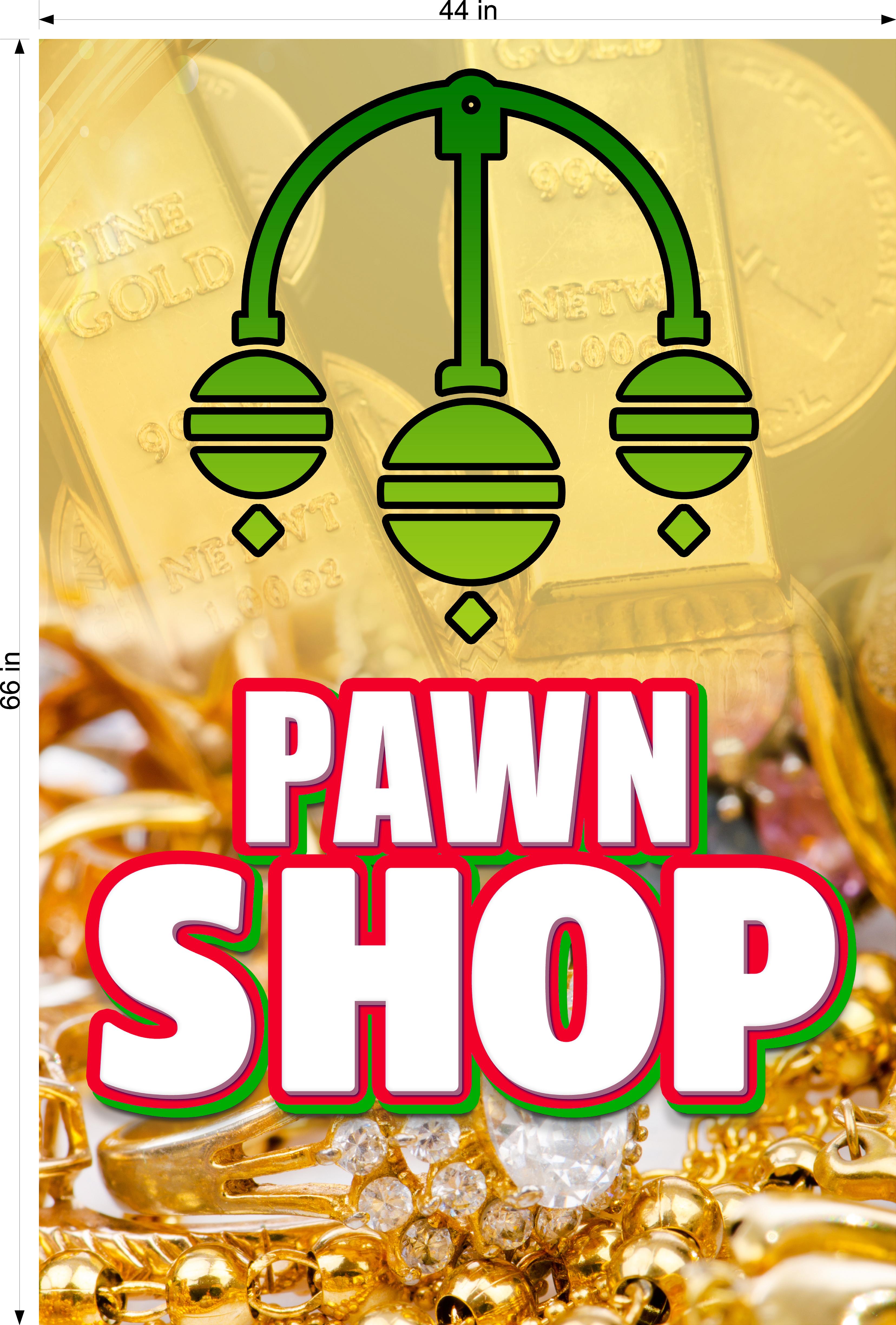 Pawn Shop 08 Photo-Realistic Paper Poster Premium Interior Inside Sign Buy Gold Silver Jewelry Wall Window Non-Laminated Vertical