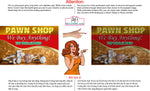 Pawn Shop 09 Perforated Mesh One Way Vision See Through Window Vinyl Buy Gold Silver Jewelry Sign Salon Horizontal