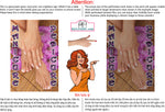 Pedicure & Manicure 10 Perforated Mesh One Way Vision See-Through Window Vinyl Nail Salon Sign Vertical