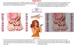 Pedicure & Manicure 12 Perforated Mesh One Way Vision See-Through Window Vinyl Nail Salon Sign Horizontal