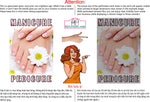 Pedicure & Manicure 15 Perforated Mesh One Way Vision Window Vinyl Nail Salon See Through Sign Vertical