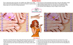 Pedicure & Manicure 20 Perforated Mesh One Way Vision Window Vinyl Nail Salon See Through Sign Horizontal