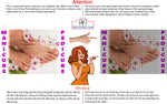 Pedicure & Manicure 05 Perforated Mesh One Way Vision See-Through Window Vinyl Nail Salon Sign Horizontal