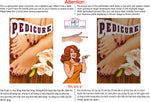 Pedicure 10 Perforated Mesh One Way Vision See-Through Window Vinyl Sign Vertical