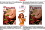 Pedicure 12 Perforated Mesh One Way Vision See-Through Window Vinyl Nail Salon Sign Vertical