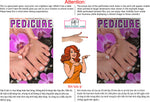 Pedicure 13 Perforated Mesh One Way Vision See-Through Window Vinyl Nail Salon Sign Vertical