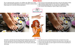 Pedicure 18 Perforated Mesh One Way Vision See-Through Window Vinyl Nail Salon Sign Horizontal