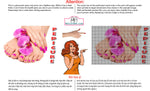 Pedicure 20 Perforated Mesh One Way Vision See-Through Window Vinyl Nail Salon Sign Horizontal