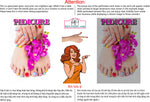 Pedicure 22 Perforated Mesh One Way Vision See-Through Window Vinyl Nail Salon Sign Vertical