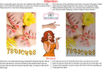 Pedicure 26 Perforated Mesh One Way Vision See-Through Window Vinyl Nail Salon Sign Vertical