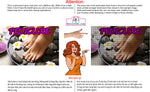 Pedicure 03 Perforated Mesh One Way Vision See-Through Window Vinyl Nail Salon Sign Horizontal