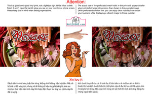 Pedicure 05 Perforated Mesh One Way Vision See-Through Window Vinyl Nail Salon Sign Horizontal