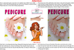 Pedicure 06 Perforated Mesh One Way Vision See-Through Window Vinyl Nail Salon Sign Vertical