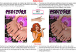 Pedicure 08 Perforated Mesh One Way Vision See-Through Window Vinyl Nail Salon Sign Vertical