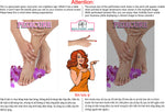 Pedicure 01 Perforated Mesh One Way Vision See-Through Window Vinyl Nail Salon Sign Vertical
