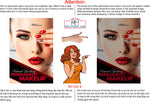 Permanent 18 Perforated Mesh One Way Vision See-Through Window Vinyl Makeup Eyebrows Lips Salon Sign Microblading Vertical