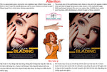 Permanent 21 Perforated Mesh One Way Vision See-Through Window Vinyl Makeup Eyebrows Lips Salon Sign Microblading Vertical