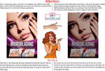 Permanent 23 Perforated Mesh One Way Vision See-Through Window Vinyl Makeup Eyebrows Lips Salon Sign Microblading Vertical