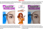 Permanent 25 Perforated Mesh One Way Vision See-Through Window Vinyl Makeup Eyebrows Lips Salon Sign Microblading Vertical