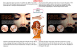 Permanent 29 Perforated Mesh One Way Vision See-Through Window Vinyl Makeup Eyebrows Lips Salon Sign Microblading Vertical