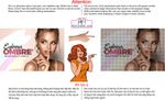 Permanent 40 Perforated Mesh One Way Vision See-Through Window Vinyl Ombre Eyebrows Salon Sign Microblading Horizontal