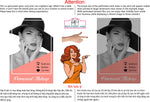 Permanent 41 Perforated Mesh One Way Vision See-Through Window Vinyl Eyebrows Makeup Sign Microblading Vertical