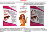 Permanent 43 Perforated Mesh One Way Vision See-Through Window Vinyl Eyebrows Makeup Sign Microblading Vertical