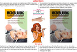 Permanent 46 Perforated Mesh One Way Vision See-Through Window Vinyl Eyebrows Makeup Sign Microblading Vertical