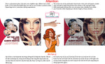 Permanent 49 Perforated Mesh One Way Vision See-Through Window Vinyl Eyebrows Makeup Sign Microblading Horizontal