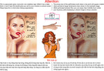 Permanent 04 Perforated Mesh One Way Vision See-Through Window Vinyl Makeup Eyebrows Lips Salon Sign Microblading Vertical