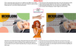Permanent 50 Perforated Mesh One Way Vision See-Through Window Vinyl Eyebrows Makeup Sign Microblading Horizontal