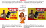 Phone Repair 10 Perforated Mesh One Way Vision See Through Window Vinyl Buy Used Smart Fix Cell Tablet Sign Salon Horizontal