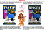 Phone Repair 02 Perforated Mesh One Way Vision See Through Window Vinyl Buy Fix Cell Tablet Sign Salon Vertical