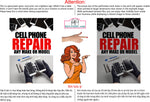 Phone Repair 03 Perforated Mesh One Way Vision See Through Window Vinyl Buy Fix Cell Tablet Sign Salon Vertical