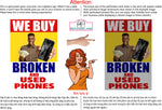 Phone Repair 06 Perforated Mesh One Way Vision See Through Window Vinyl Buy Smart Fix Cell Tablet Sign Salon Vertical