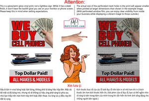 Phone Repair 01 Perforated Mesh One Way Vision See Through Window Vinyl Buy Fix Cell Tablet Sign Salon Vertical