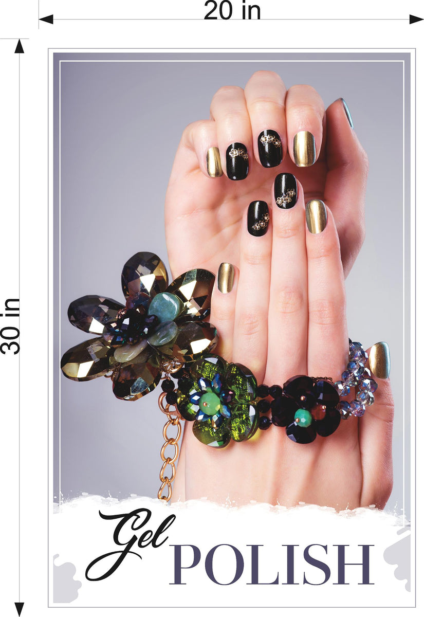 Salon 67 Window Decal Interior/Exterior Nails | NAILSIGNS.com – Nail Signs