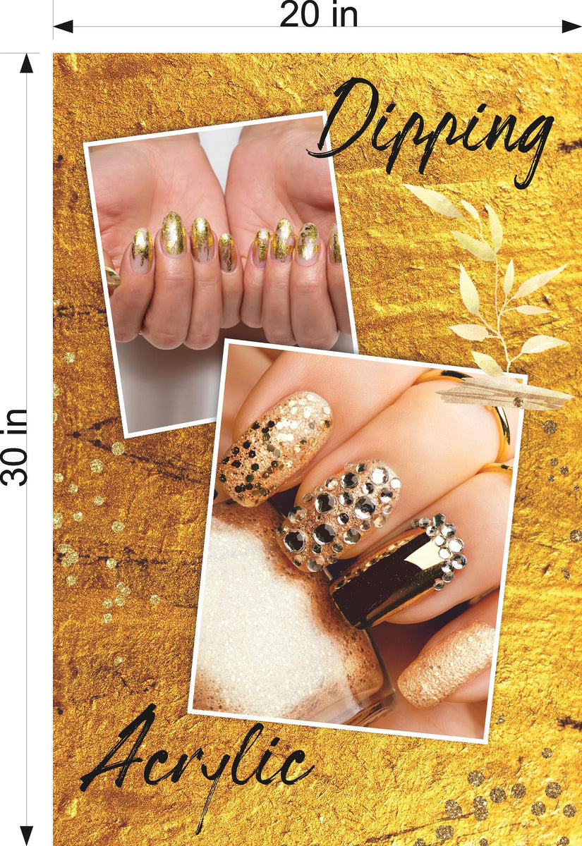 Salon 77 Vertical Photo-Realistic Paper Poster Nails | NAILSIGNS.com ...