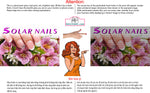 Solar 10 Perforated Mesh One Way Vision See-Through Window Vinyl Nail Salon Sign Horizontal