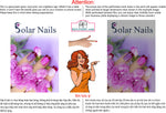 Solar 02 Perforated Mesh One Way Vision See-Through Window Vinyl Nail Salon Sign Vertical