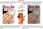 Solar 06 Perforated Mesh One Way Vision See-Through Window Vinyl Nail Salon Sign Vertical