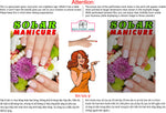 Solar 07 Perforated Mesh One Way Vision See-Through Window Vinyl Nail Salon Sign Vertical
