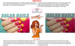 Solar 08 Perforated Mesh One Way Vision See-Through Window Vinyl Nail Salon Sign Horizontal