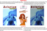 Tanning 02 Perforated Mesh One Way Vision Window Vinyl Nail Salon See-Through Sign Solarium Spray Sun Vertical