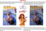 Tanning 03 Perforated Mesh One Way Vision Window Vinyl Nail Salon See-Through Sign Solarium Spray Sun Vertical