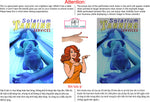 Tanning 05 Perforated Mesh One Way Vision Window Vinyl Nail Salon See-Through Sign Solarium Spray Sun Vertical