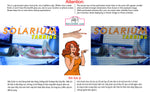 Tanning 07 Perforated Mesh One Way Vision Window Vinyl Nail Salon See-Through Sign Solarium Spray Sun Horizontal