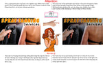 Tanning 08 Perforated Mesh One Way Vision Window Vinyl Nail Salon See-Through Sign Solarium Spray Sun Horizontal